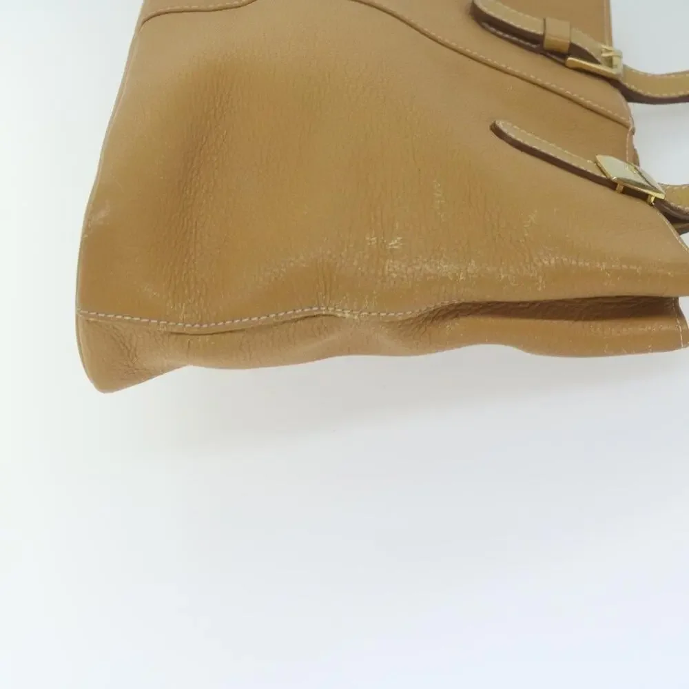 Burberry Leather Tote Bag Beige